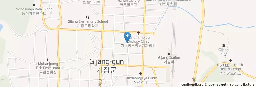 Mapa de ubicacion de 기장대게 en Corée Du Sud, Busan, 기장군, 기장읍.