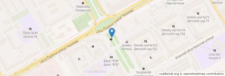Mapa de ubicacion de фонтанчик en روسيا, Приволжский Федеральный Округ, أورينبورغ أوبلاست, Городской Округ Оренбург.