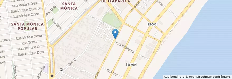 Mapa de ubicacion de Pizza Point en Brezilya, Güneydoğu Bölgesi, Espírito Santo, Região Geográfica Intermediária De Vitória, Região Metropolitana Da Grande Vitória, Vila Velha, Microrregião Vitória.