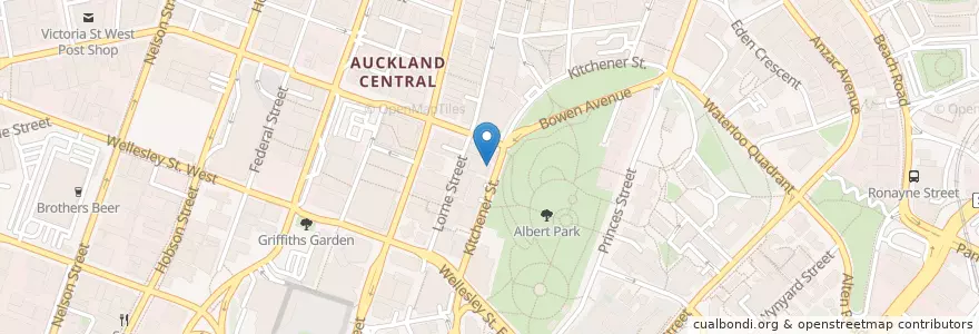 Mapa de ubicacion de Hansan Vietnamese en Nieuw-Zeeland, Auckland, Waitematā.