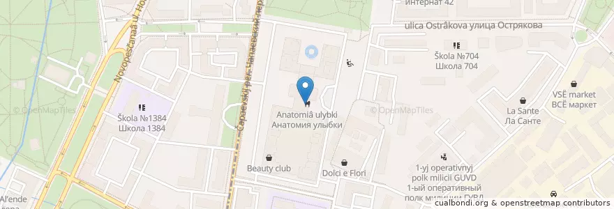 Mapa de ubicacion de Анатомия улыбки en Russia, Distretto Federale Centrale, Москва, Северный Административный Округ.