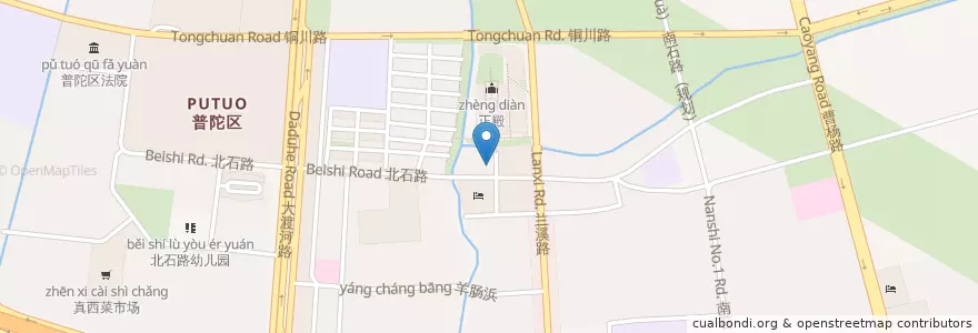Mapa de ubicacion de 真如羊肉馆 en 중국, 상하이, 푸퉈구.
