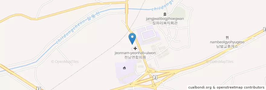 Mapa de ubicacion de 여자만 en 대한민국, 전라남도, 보성군.