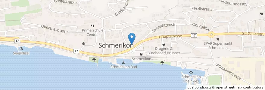 Mapa de ubicacion de Restaurant Terra Cotta en スイス, ザンクト・ガレン州, Wahlkreis See-Gaster, Schmerikon.