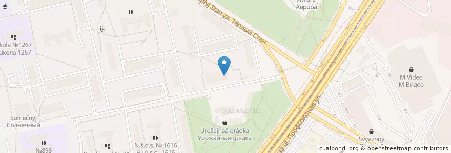 Mapa de ubicacion de АСНА en Russia, Distretto Federale Centrale, Москва, Юго-Западный Административный Округ, Район Тёплый Стан.