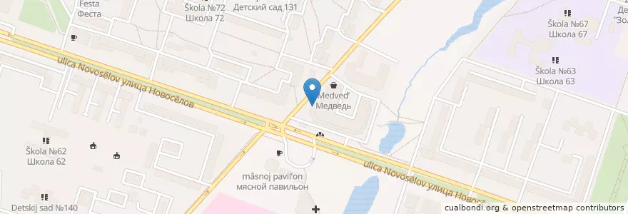 Mapa de ubicacion de Приовнешторгбанк en Rusia, Центральный Федеральный Округ, Рязанская Область, Городской Округ Рязань.