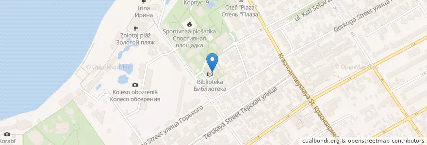 Mapa de ubicacion de Клуб en Russie, District Fédéral Du Sud, Kraï De Krasnodar, Городской Округ Анапа.