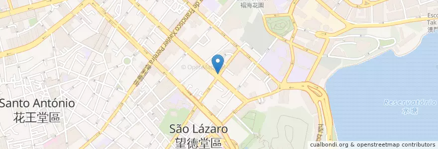 Mapa de ubicacion de 中國銀行 Banco da China en Китай, Макао, Гуандун, Макао, 珠海市, 香洲区, Носса-Сеньора-Ди-Фатима.