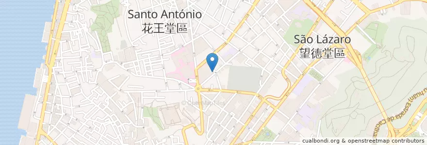 Mapa de ubicacion de Pizza Hut en Китай, Макао, Гуандун, 珠海市, Макао, 香洲区, Санту-Антониу.