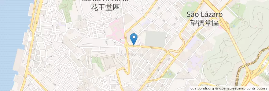 Mapa de ubicacion de Evangelize China Fellowship en Китай, Макао, Гуандун, 珠海市, Макао, 香洲区, Санту-Антониу.