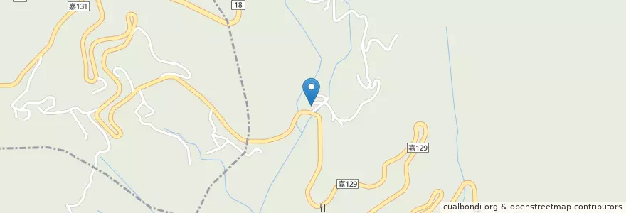 Mapa de ubicacion de 山美檢查哨 en تایوان, 臺灣省, 嘉義縣, 阿里山鄉.