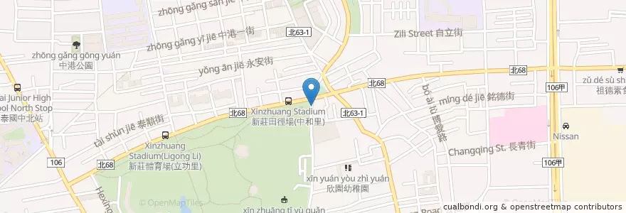 Mapa de ubicacion de 曲尼的公園PICNIC en Тайвань, Новый Тайбэй, 新莊區.