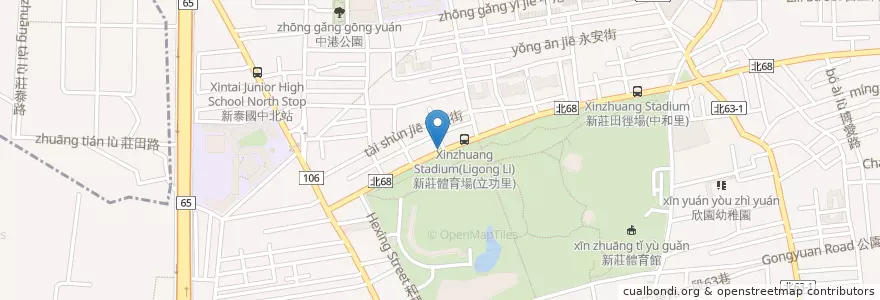 Mapa de ubicacion de 土羊肉 en Taïwan, Nouveau Taipei, Hsinchuang.
