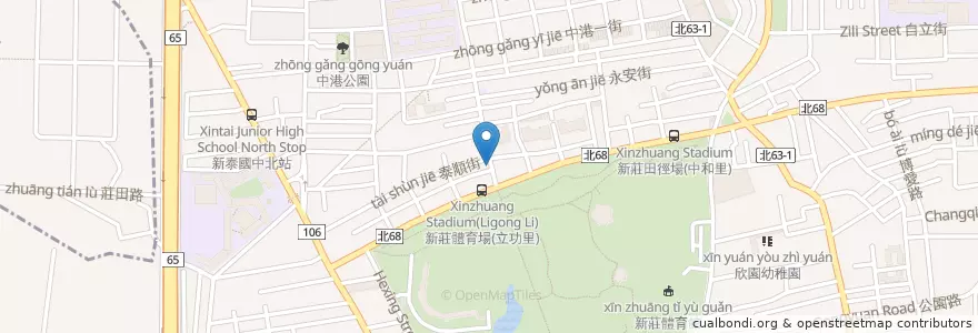 Mapa de ubicacion de COCO en Taiwan, 新北市, 新莊區.