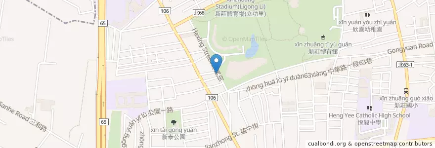 Mapa de ubicacion de 嘿!堡哥 en Tayvan, 新北市, 新莊區.