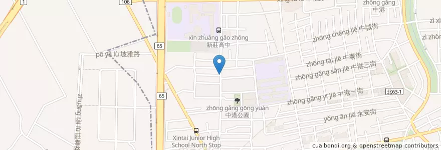 Mapa de ubicacion de 迷客夏 en Тайвань, Новый Тайбэй, 新莊區.