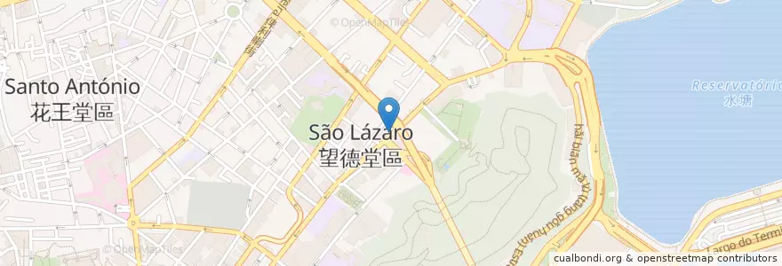 Mapa de ubicacion de Casa de Fitas en Китай, Макао, Гуандун, Макао, 珠海市, 香洲区.