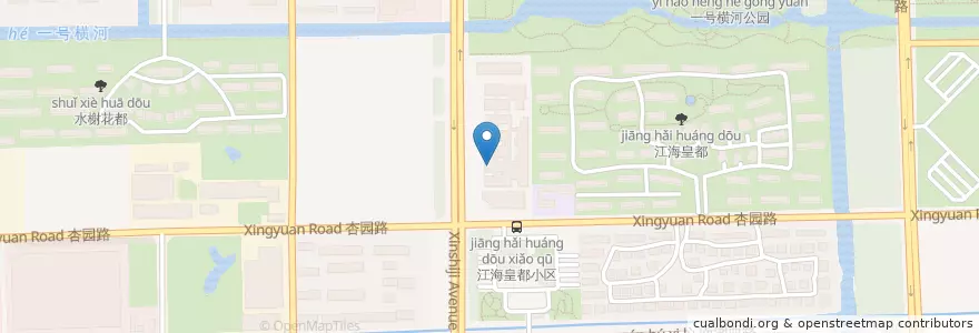 Mapa de ubicacion de 鱼情未了 en Chine, 南通市, 通州区, 金新街道.