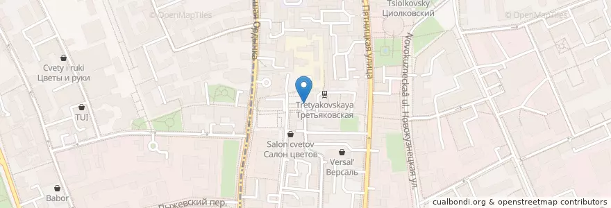 Mapa de ubicacion de Городской туалет en Russland, Föderationskreis Zentralrussland, Moskau, Zentraler Verwaltungsbezirk, Rajon Samoskworetschje.