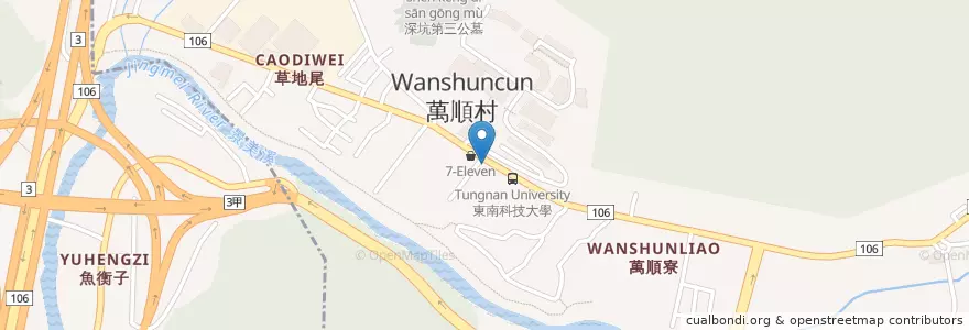 Mapa de ubicacion de 泰好吃 泰式料理 en 臺灣, 新北市, 深坑區.