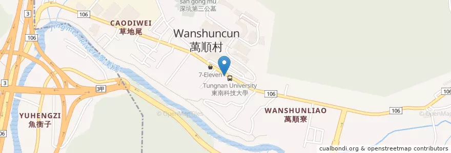Mapa de ubicacion de 小貓咪早餐店 en Taiwan, Nuova Taipei, Distretto Di Shenkeng.
