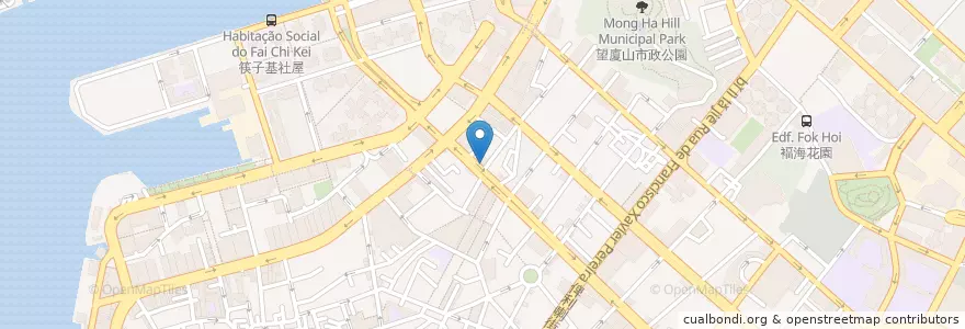 Mapa de ubicacion de HSBC en 中国, 澳門, 广东省, 澳門市, 珠海市, 香洲区, 花地瑪堂區.