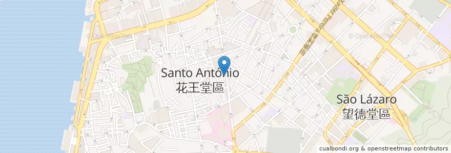Mapa de ubicacion de Fo Lam en China, Macau, Guangdong, Zhuhai City, Municipality Of Macau, Xiangzhou District, Santo António.