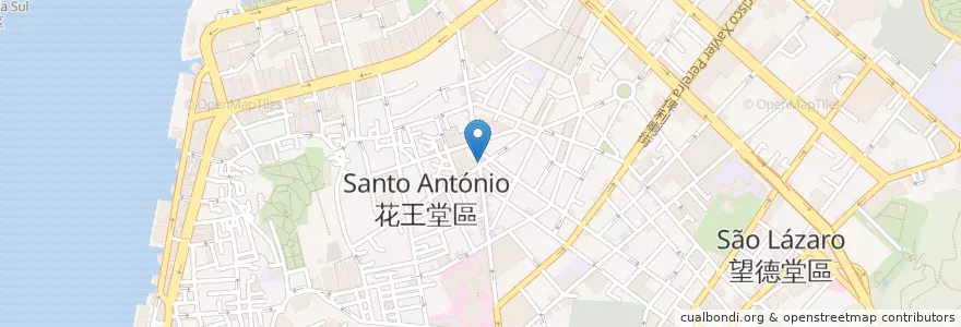 Mapa de ubicacion de Industrial and Commercial Bank of China en Çin, Makao, Guangdong, 珠海市, 澳門 Macau, 香洲区, 花王堂區 Santo António.