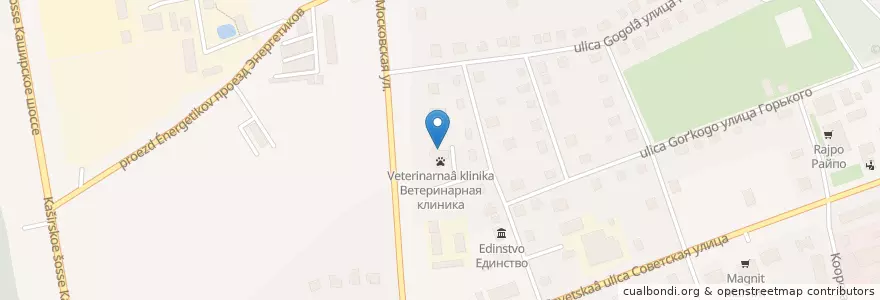 Mapa de ubicacion de Лаборатория en Rússia, Distrito Federal Central, Oblast De Moscou, Городской Округ Ступино.
