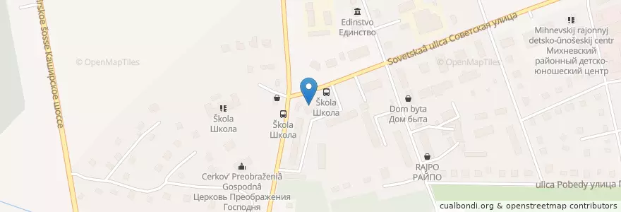 Mapa de ubicacion de Детская консультация en 俄罗斯/俄羅斯, Центральный Федеральный Округ, 莫斯科州, Городской Округ Ступино.