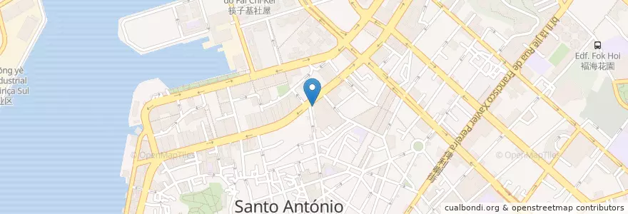 Mapa de ubicacion de Bank of China en China, Cantão, Macau, 珠海市, Macau, 香洲区, Nossa Senhora De Fátima, Santo António.