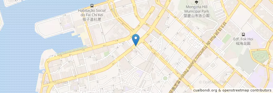 Mapa de ubicacion de Banco Nacional Ultramarino en China, Macau, Cantão, Macau, 珠海市, 香洲区, Nossa Senhora De Fátima.