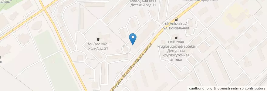 Mapa de ubicacion de Теремок en روسيا, Центральный Федеральный Округ, محافظة موسكو, Одинцовский Городской Округ.