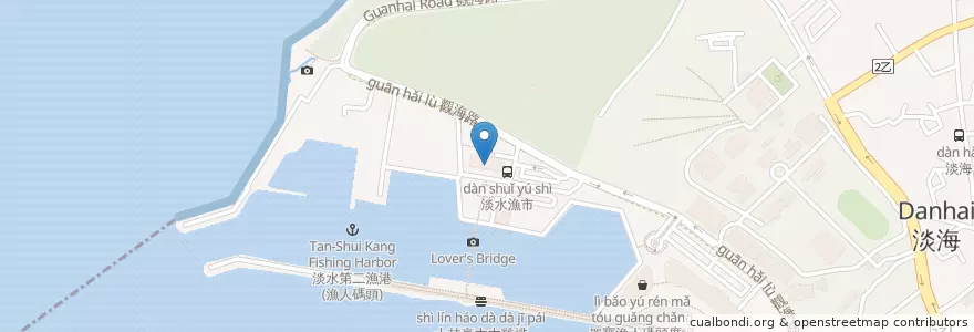 Mapa de ubicacion de Subway en 타이완, 신베이 시, 단수이 구.
