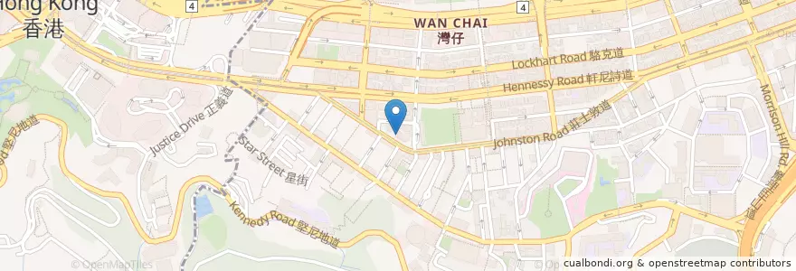 Mapa de ubicacion de Ginger bakery en الصين, غوانغدونغ, هونغ كونغ, جزيرة هونغ كونغ, الأقاليم الجديدة, 灣仔區 Wan Chai District.