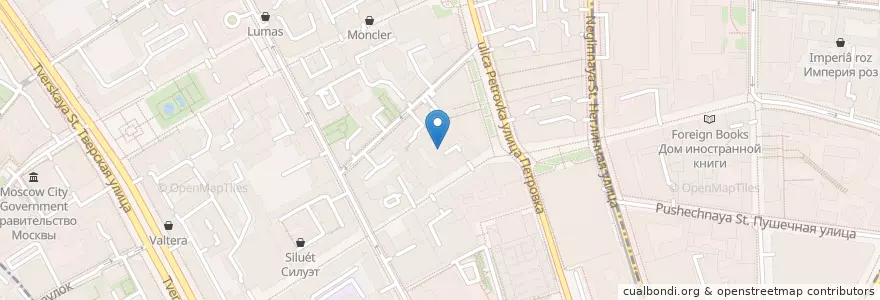Mapa de ubicacion de Тридент 1 en Russia, Distretto Federale Centrale, Москва, Центральный Административный Округ, Тверской Район.