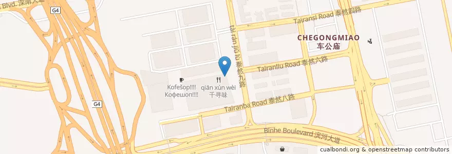 Mapa de ubicacion de 招商银行 en Cina, Guangdong, Shenzhen, 福田区.