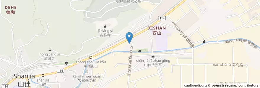 Mapa de ubicacion de 佳富教會 en Taiwán, Nuevo Taipéi, 樹林區.