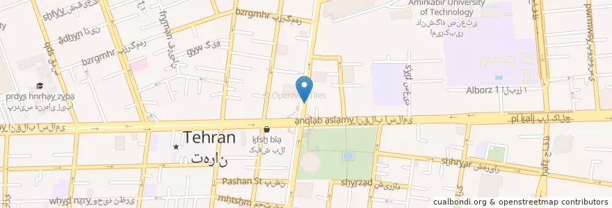 Mapa de ubicacion de کافه لمیز en İran, Tahran Eyaleti, شهرستان تهران, Tahran, بخش مرکزی شهرستان تهران.