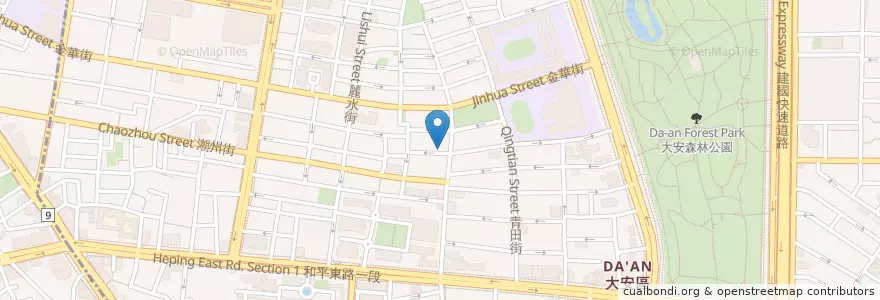 Mapa de ubicacion de Matcha One en تايوان, تايبيه الجديدة, تايبيه, 大安區.