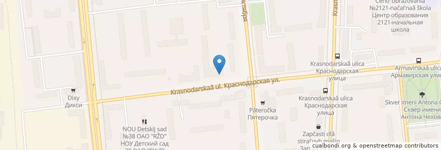 Mapa de ubicacion de Московский Индустриальный Банк en Rusia, Distrito Federal Central, Москва, Юго-Восточный Административный Округ, Район Люблино.