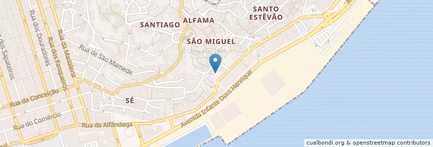 Mapa de ubicacion de Restaurante São Rafael en Portugal, Lisbonne, Grande Lisboa, Lisbonne, Santa Maria Maior.
