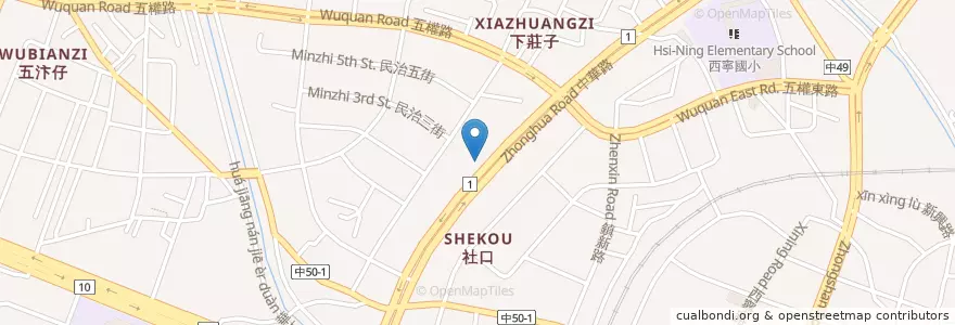 Mapa de ubicacion de 麥當勞 en 臺灣, 臺中市, 清水區.