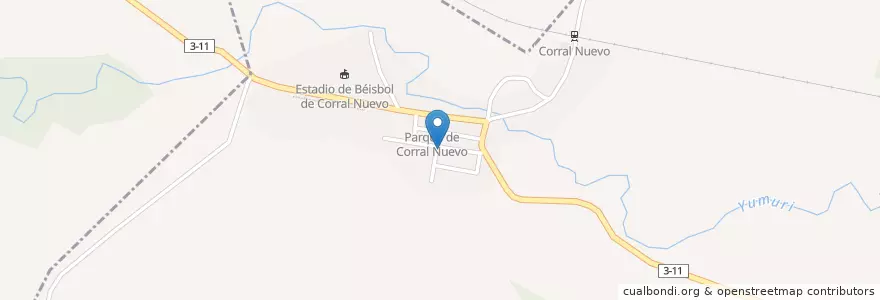 Mapa de ubicacion de Consultorio del Médico y la enfermera de la familia en Küba, Matanzas, Matanzas.