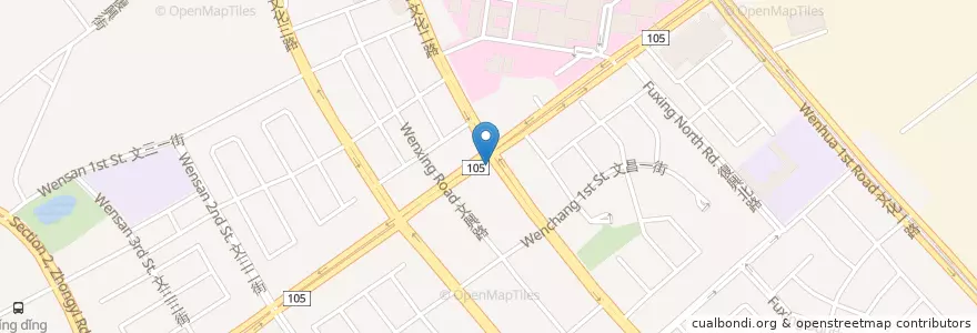 Mapa de ubicacion de 星巴克 en Tayvan, 桃園市, 龜山區.