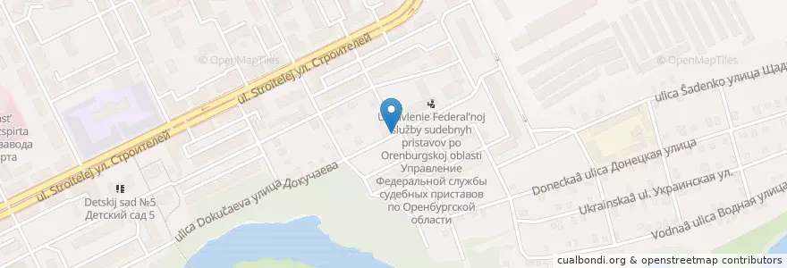Mapa de ubicacion de Колонка en ロシア, 沿ヴォルガ連邦管区, オレンブルク州, オルスク管区.