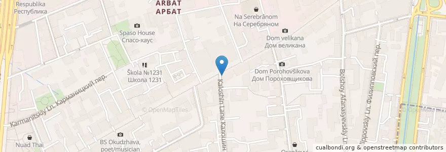 Mapa de ubicacion de Сбербанк en Russia, Distretto Federale Centrale, Москва, Центральный Административный Округ, Район Арбат.