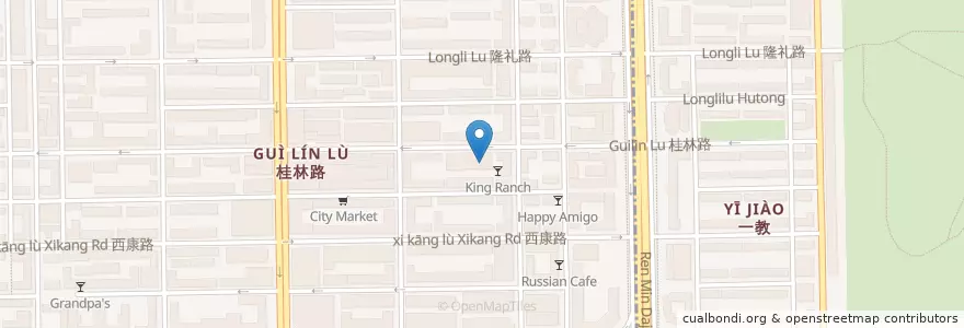 Mapa de ubicacion de High Five BeefBurger en الصين, جيلين, تشانغتشون, 朝阳区, 桂林街道.