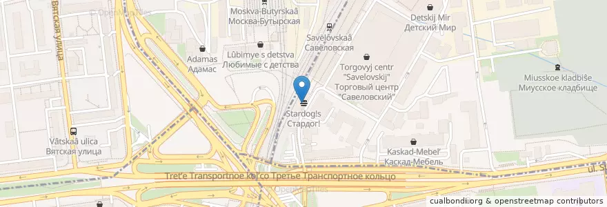 Mapa de ubicacion de Стардог!s en Russie, District Fédéral Central, Moscou, Северо-Восточный Административный Округ.