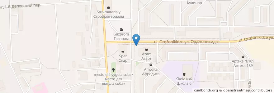 Mapa de ubicacion de Самая вкусная шаурма en Rusia, Distrito Federal Central, Óblast De Tula, Городской Округ Новомосковск.
